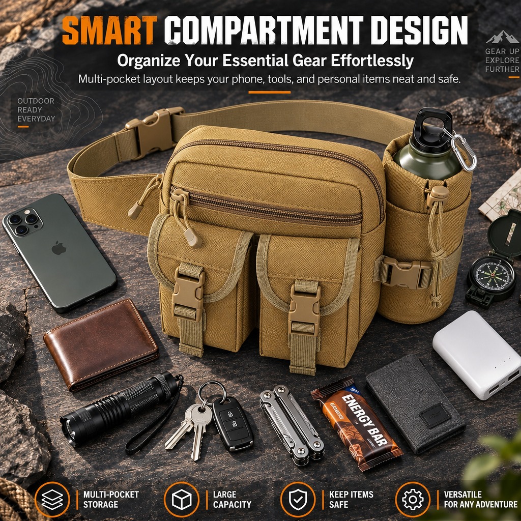 Multifunctional Tactical Fanny - огляд і ціна Hiking Backpack Waterproof